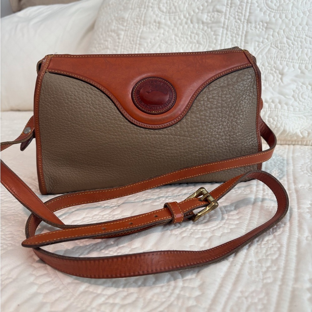 Dooney & Bourke Brown and Tan Crossbody Bag